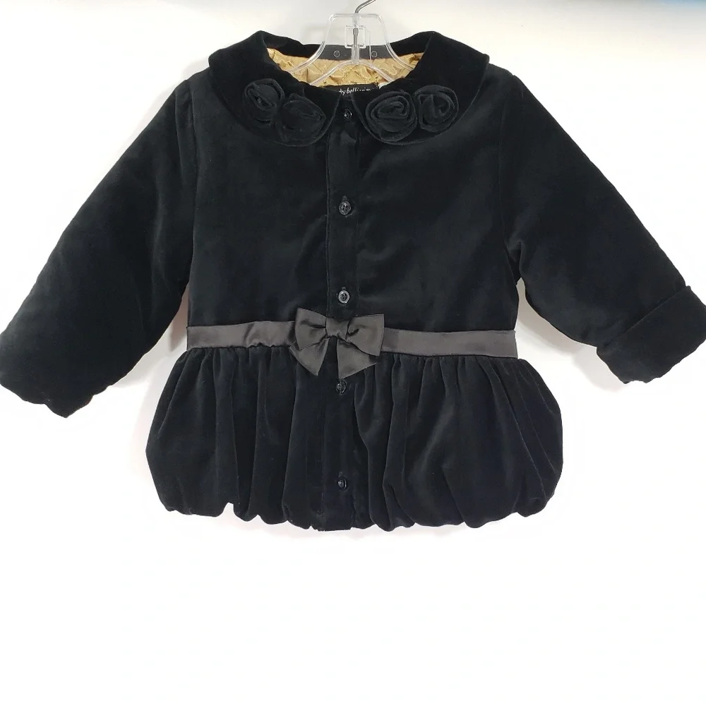 Wendy Bellissimo Black Velvet Dressy Jacket, 24‎ mo